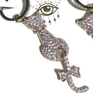 Kitty Kat Rhinestone Dangle earrings